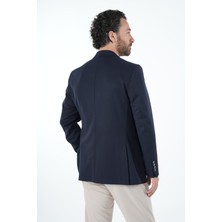 Parez Erkek Premium Italyan Stil Slim Fit Erkek Punto Dikişli Torba Cepli Yarım Astarlı Ceket