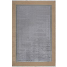 Artemis Halı Alegra 03019A Gri Gold Çizgi Desen Bambu Halı