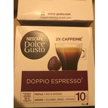 Nescafe Dolce Gusto Doppio Espresso Extra Cafein 16 Kapsül Kahve