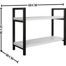 Enxne Shop Tezgah Üzeri Organizer Stand Kavanoz Rafı Baharatlık Rafı