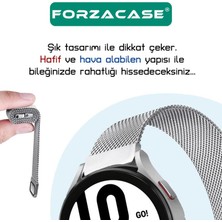 Forzacase Samsung Galaxy Watch7 44MM ile Uyumlu Metal Mıknatıslı Kordon Kayış - FC302