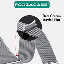 Forzacase Samsung Galaxy Watch7 44MM ile Uyumlu Metal Mıknatıslı Kordon Kayış - FC302