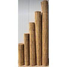 Bişkin 90 cm x 2 m Reedfence Natural Bambu Kamış Hasır Çit , Bahçe Çiti , Balkon Çiti