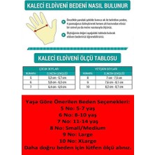 Liggo Neon Yetişkin ve Çocuk Kaleci Eldiveni Bilek Bandajlı 5-6-7-8-9-10 Numara