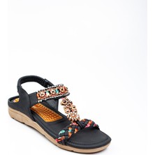 Guja 150 - 31 Siyah Kadın Sandalet