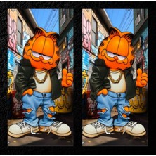 Modifiye Fabrikası Araç Kapı Direği Kaplama Folyo Uv Baskılı 2'li Set - 50X24 MF053