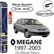 Niken Renault Megane Ön Silecek Takımı (1997-2003) Hediye!!! Autokit Konsantre Cam Suyu