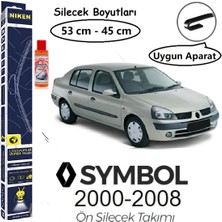 Niken Renault Symbol Ön Silecek Takımı (2000-2008) Hediye!!! Autokit Konsantre Cam Suyu