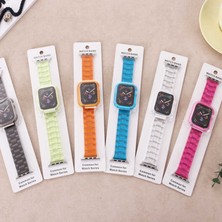 BBS Teknoloji Grup Watch Ultra 49MM Kordon Uyumlu Krd-33 Strap Kayış Zore - Turuncu