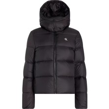 Calvin Klein Kadın Mw Down Short Puffer Mont-Siyah