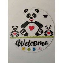 Mrc Hediye Sepeti Kapı Süsü Panda 30  cm  (Toptan Fiyatı Farklıdır)