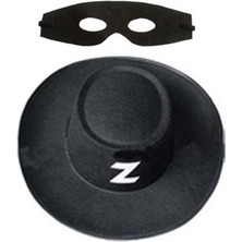 Constrall Zorro Şapka Maske Set Yetişkin