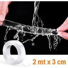 Petinka Ultra Güçlü Çift Taraflı 2 mt x 3 cm Çift Taraflı Nano Bant