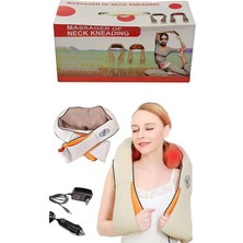 Mg Store Ovmalı Yoğurmalı Ayarlanabilir Tüm Vücut ve Boyun Masaj Yastığı