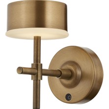 Avonni AP-64005-E Eskitme Kaplama Aplik LED Metal Opal Pleksi H: 20 cm, WxD: 12x20 cm