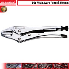 CER-PA NORM Düz Ağızlı Ayarlı Pense 240 mm