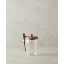 English Home Gola Cam Kaşıklı Baharatlık Şeffaf