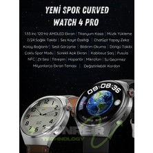 SONREIR Spor Watch 4 Pro 120HZ Amoled Ekran Su Geçirmez Sesli Arama Yapan Akıllı Saat Huawei Apple iPhone Uyumlu