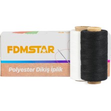 Fdm Star120 No Karışık Siyah-Beyaz Renkli Dikiş Ipliği 10 Lu - Küçük Boy (250-300M)