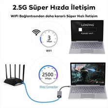 Polham Süper Hızlı 1000MBPS USB To RJ45 Dönüştürücü, Gösterge Işıklı USB To RJ45 Ethernet Lan Port Adaptör