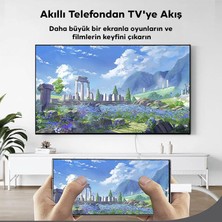 Polham 1.8 Metre 60Hz 4K Type C To HDMI Görüntü Aktarım Kablosu, Type To Hdmi Çevirici Adaptör