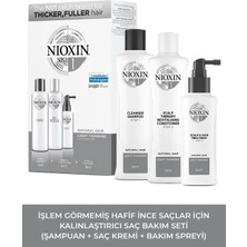 Nioxin System Kit 1 - Işlem Görmemiş Hafif Ince Saçlar Için Kalınlaştırıcı Bakım