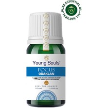Young Souls Aromatherapy Focus Essential Oil Blend Odaklan Uçucu Yağ Karışımı 10 ml