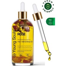 Young Souls Aromatherapy Rose Multi Use Oil Gül Yüz Saç Tırnak & Vücut Bakım Kuru Yağ 100 ml