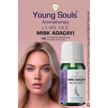 Young Souls Aromatherapy Clary Sage Essential Oil Misk Adaçayı Uçucu Yağ 10 ml