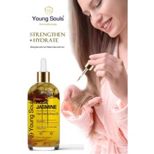 Young Souls Aromatherapy Rose Jasmine Multi Use Gül Yasemin Yüz Saç Tırnak & Vücut Bakım Kuru Yağ 100 ml