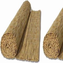 Bişkin 2M X 2M Reedfence Misina Ipli Doğal Bambu Kamış Çit Bahçe Çiti Hasır Çit Gölgelik