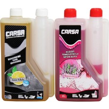 Carsa Tuvalet Sifon Kimyasalı 1lt & Carsa Gri Tank Kimyasalı Limonlu 1lt