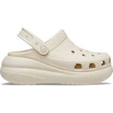 Crocs Classic Crush Clog Unisex Sandalet Krem Renk, Nefes Alabilir Tasarım ve Hafiflik Özelliği 207521-2Y2