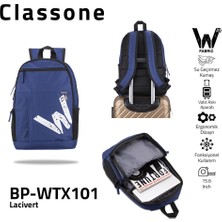 Classone BP-WTX101 Wtxpro SERISI15.6 Inch Macbook, Notebook, Laptop, Çantası-Lacivert