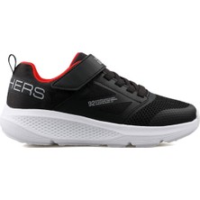 Skechers Go Run Elevate Siyah Çocuk Ayakkabı 403982L-BKRD Erkek Çocuklar İçin Konforlu Tasarım