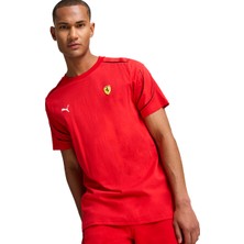 Puma Ferrari Race Mt7+ Erkek Kırmızı Günlük Stil Tişört 62704502