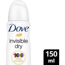 Dove Kadın Sprey Deodorant Invisible Dry 1/4 Nemlendirici Krem Etkili 150 ml