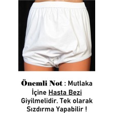 Butik  Pamuk Yeni Nesil Yıkanabilir Lastikli Hasta Külotu Slip Hasta Külotu Mesane Külotu Emici Külot
