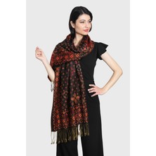 Mystic Siyah Kiremit Pashmina Şal