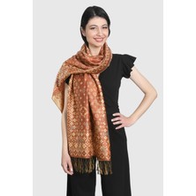 Mystic Kiremit Gold Pashmina Şal