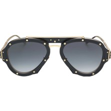 Vysen Nissim Altın Siyah Titanyum Unisex Güneş Gözlüğü