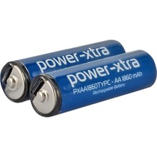 Power-Xtra PXAA1860TYPC - Aa - 1860 Mah Şarjlı Pil - Type C - 2'li Blister