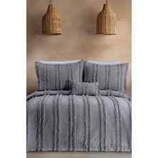 Çeyiz Diyarı Ways Şönil Çift Kişilik Yatak Örtüsü Antrasit