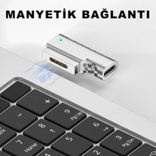 Techmaster Type-C To Magsafe 2 85W A Kadar Destekli L Model Şarj Çevirici Adaptör