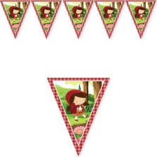 Parti Dükkanım Kırmızı Başlıklı Kız Flama Bayrak 2 Metre