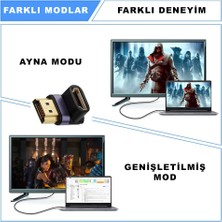 Techmaster HDMI To HDMI 90 Derece Çevirici 8k 2.1 UHD Dönüştürücü Adaptör