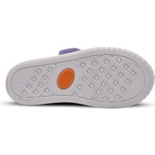 Kids A More Violet Kız Çocuk Ev ve Kreş Ayakkabısı Parlak Kumaş Lila
