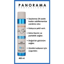 Panorama Professional Şekillendirme Seti / Saç Spreyi 3'lü Set 400MLX3 Extra Hacim - Dolgunluk- Mükemmel Sabitleme