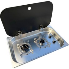 Shuıvan Aty Çift Gözlü Ikili Gömme Ocak Lamine Kapaklı