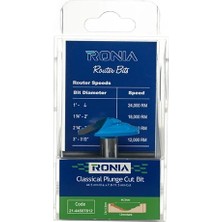 Ronia Ahşap Freze Bıçakları 21-44507812 Motif Freze Ucu Sap(D): 12 mm